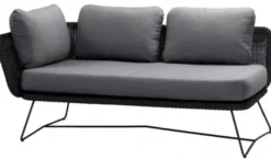 Horizon 2-sits Soffa Höger Svart