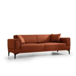 Horizon (230 x 95 x 77 cm) 3-sitssoffbädd Rio-röd