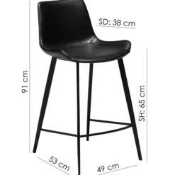 Hype Barstol Vintage Black, 65 cm