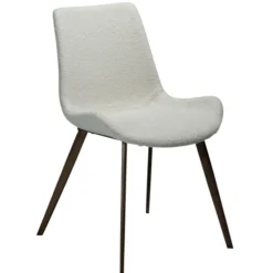 Hype Stol Dove Bouclé, Antique Brass