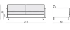 Impulse 3-sits Soffa Lux Caleido Natur