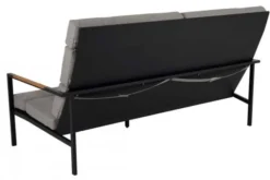 Indus 3-sits Soffa Svart/Teak