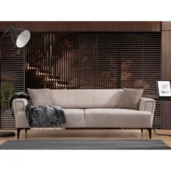 Jakarta (230 x 95 x 77 cm) 3-sits bäddsoffa Beige