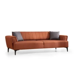 Jakarta (230 x 95 x 77 cm) 3-sits bäddsoffa Kakelröd