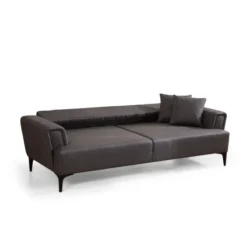 Jakarta (230 x 95 x 77 cm) 3-sits bäddsoffa Mörkgrå