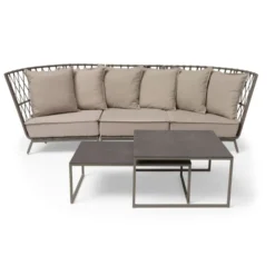 Jet Set 3-Sits Loungesoffa Beige