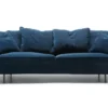 Julia 3-sits Soffa Small Cushions Classic Velvet Dark Blue