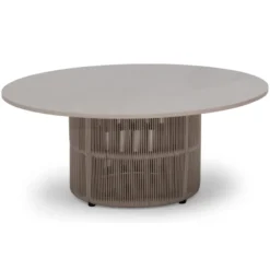 Kattvik Utesidobord Ø80 cm Grå