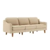 Kingston Extra (220 x 84 x 87 cm) 3-sitssoffa Sand valnöt