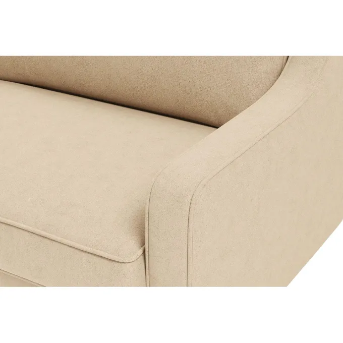 Kingston Extra (220 x 84 x 87 cm) 3-sitssoffa Sand valnöt