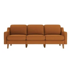Kingston Extra (220 x 84 x 87 cm) 3-sitssoffa Karamell valnöt
