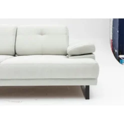Kingston (199 x 99 x 83 cm) 2-sits bäddsoffa Vit