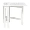 Klaffbord Butterfly 130x65 cm Vit
