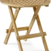 Kreta Sidobord 50 cm Rund Teak