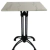 Krögaren Utebord 70x70 cm Vit/Svart