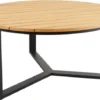 Laurion Matbord 150 cm Rund Teak/Svart