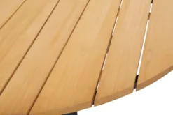Laurion Matbord 150 cm Rund Teak/Svart