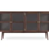 Löderup Sideboard Vitrin Rökbetsad Ek