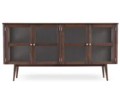 Löderup Sideboard Vitrin Rökbetsad Ek
