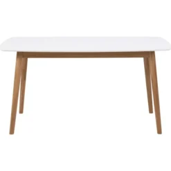 Lillesand Matbord 150x80 cm Vit/Ek