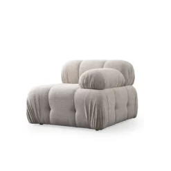 Lilongwe 2 (190-160 x 95 x 75 cm) Hörnsoffa Kräm