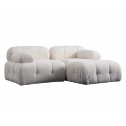 Lilongwe 2 (190-160 x 95 x 75 cm) Hörnsoffa Vit