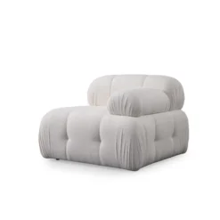 Lilongwe 2 (190-160 x 95 x 75 cm) Hörnsoffa Vit