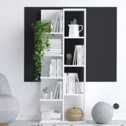 Lily (60 x 150 x 18 cm) Bokhylla Vit