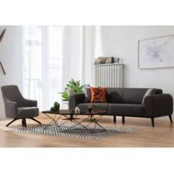 Lima 3-sits (220 x 84 x 77 cm) 3-sits bäddsoffa Antracit