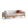 Lima 3-sits (220 x 84 x 77 cm) 3-sits bäddsoffa Creme