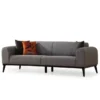 Lima 3-sits (220 x 84 x 77 cm) 3-sits bäddsoffa Ljusgrå