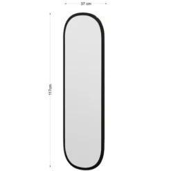 Lima (40 x 120 x 2,2 cm) Spegel Svart