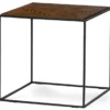 Lime Soffbord 50x50cm Svart/Brunbetsad Ek