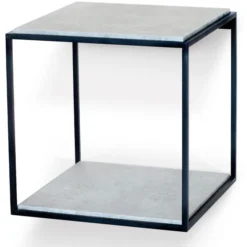 Lime Vägghängt Sängbord 34 x 34 cm Betonglaminat