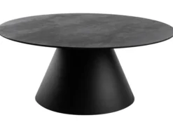 Liora Satsbord Rund Svart / Grå Keramik