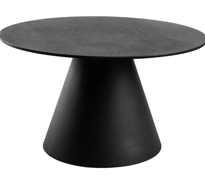 Liora Sidobord 59 cm Rund Svart / Grå Keramik