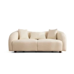 Lisbon (190 x 76 x 91 cm) Creme 2-sitssoffa