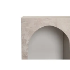 Liva 120 (120 x 74 x 37 cm) Konsol Travertinmarmor sandsten