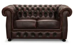 Liverpool Chesterfield soffa 2-sits Burgundy