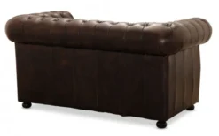 Liverpool Chesterfield soffa 2-sits Brun