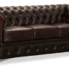 Liverpool Chesterfield soffa 3-sits Burgundy