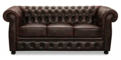 Liverpool Chesterfield soffa 3-sits Burgundy