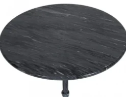 Loire Marmorbord 60 cm Rund Svart