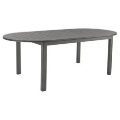 Lomma Matbord Elipse 220-280x110 cm Antracit