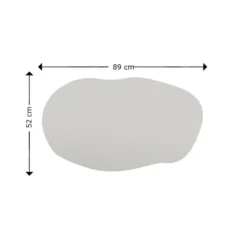 Luanda (52 x 89 x 2,2 cm) Svart Spegel