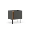 Lucile (45,5 x 47,8 x 35 cm) Nattduksbord Naturlig ek antracit svart