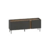 Lucile (140 x 53,9 x 35,5 cm) TV-bänk Antracit Natur ek Svart