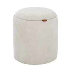 Lykke Puff Trähandtag Beige