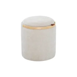Lykke Puff Trähandtag Beige