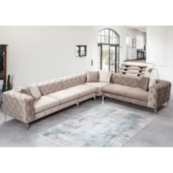 Lyon Beige Hörnsoffa